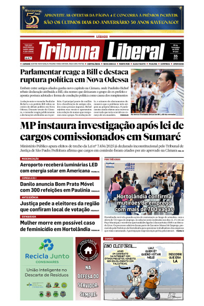 Tribuna Liberal - Edição de 5 de Setembro de 2026