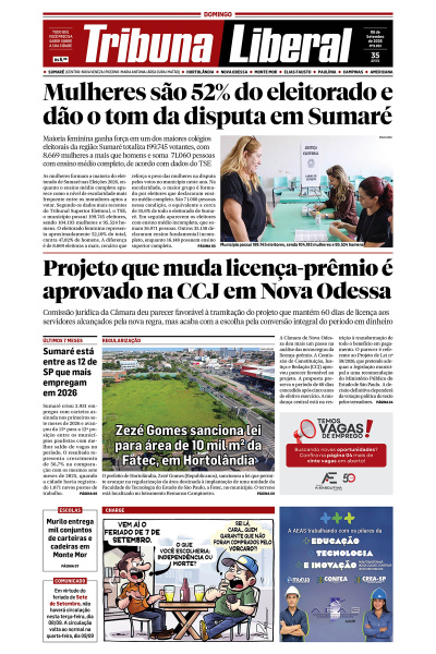 Tribuna Liberal - Edição de 6 de Setembro de 2026