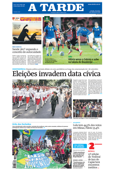 A TARDE - Edição de 08 de Setembro de 2026