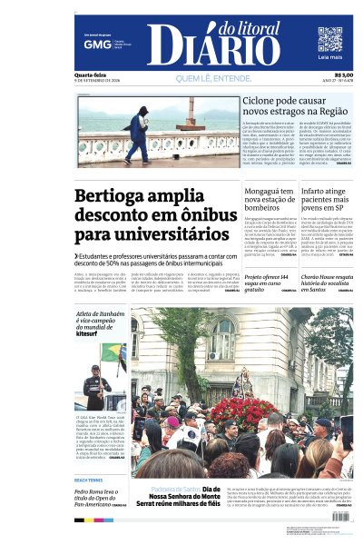 Diário do Litoral - Edição de 09 de Setembro de 2026