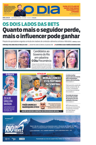 O DIA - Edição de 11 de Setembro de 2026