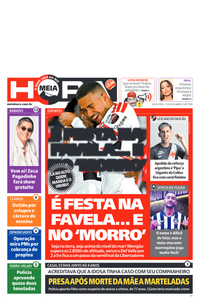 MEIA HORA - Edição de 11 de Setembro de 2026