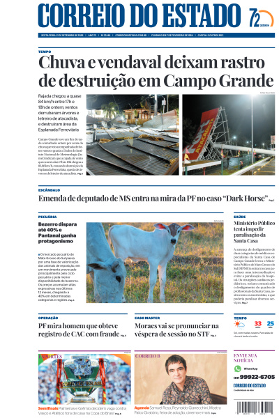 Correio do Estado - Edição de 11 de Setembro de 2026