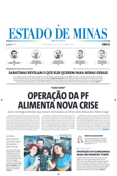 Estado de Minas - Edição de 11 de Setembro de 2026
