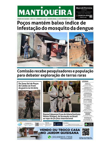 Mantiqueira - Edição de 11 de Setembro de 2026
