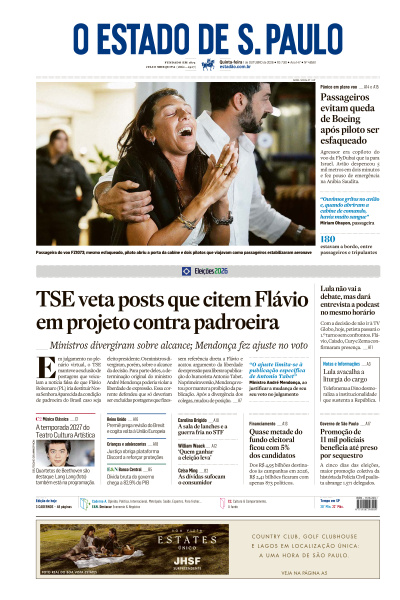 Estadão - Edição de 01 de Outubro de 2026