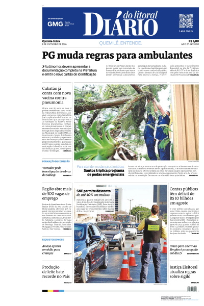 Diário do Litoral - Edição de 01 de Outubro de 2026