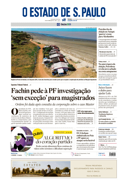 Estadão - Edição de 03 de Outubro de 2026