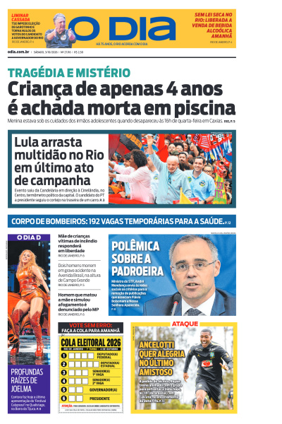 O DIA - Edição de 03 de Outubro de 2026
