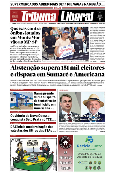 Tribuna Liberal - Edição de 10 de Outubro de 2026
