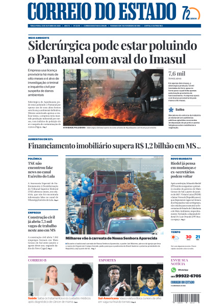 Correio do Estado - Edição de 13 de Outubro de 2026