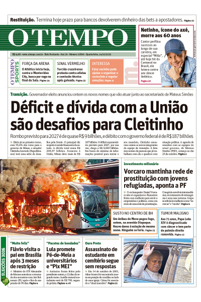 O TEMPO - Edição de 14 de Outubro de 2026
