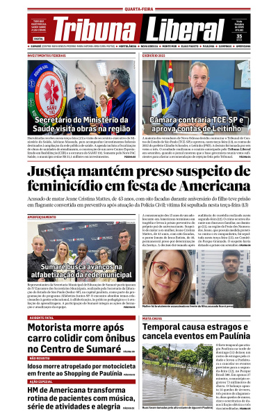 Tribuna Liberal - Edição de 14 de Outubro de 2026