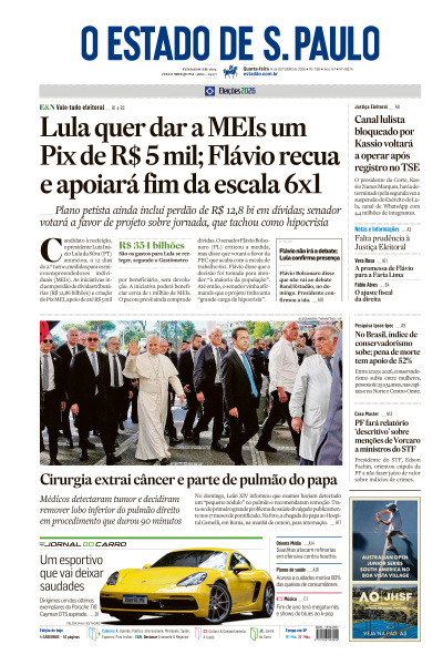 Estadão - Edição de 14 de Outubro de 2026