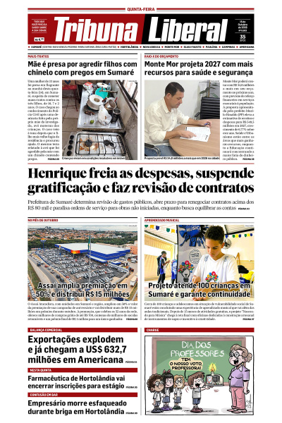 Tribuna Liberal - Edição de 15 de Outubro de 2026