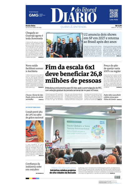 Diário do Litoral - Edição de 16 de Outubro de 2026