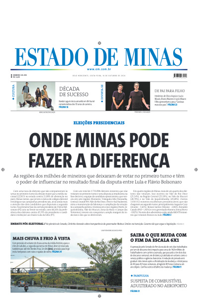 Estado de Minas - Edição de 16 de Outubro de 2026