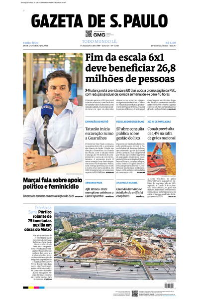 Gazeta de S. Paulo – Edição de 16 de outubro de 2026