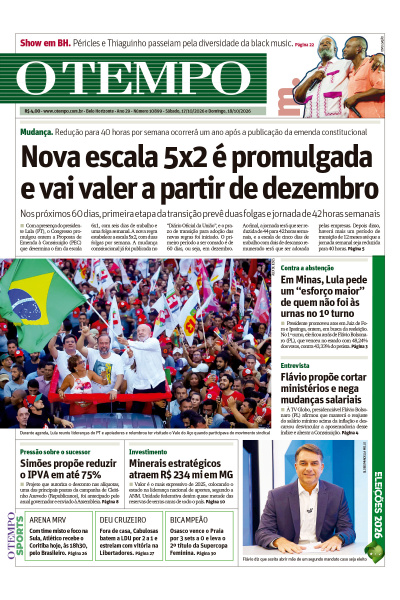 O TEMPO - Edição de 17 de Outubro de 2026