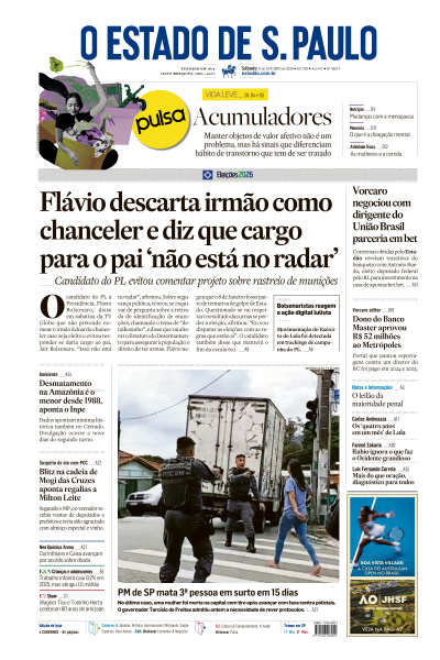 Estadão - Edição de 17 de Outubro de 2026