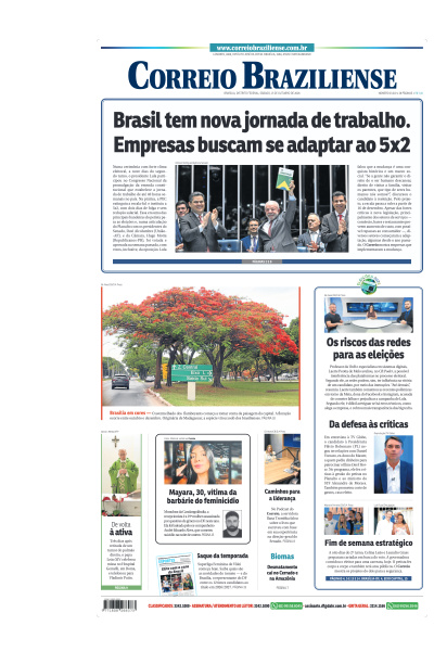 Correio Braziliense - Edição de 17 de Outubro de 2026
