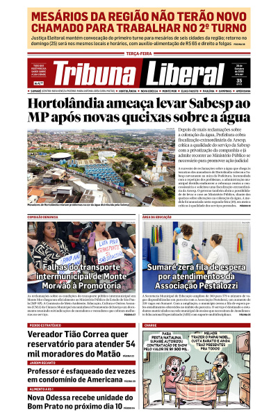 Tribuna Liberal - Edição de 20 de Outubro de 2026