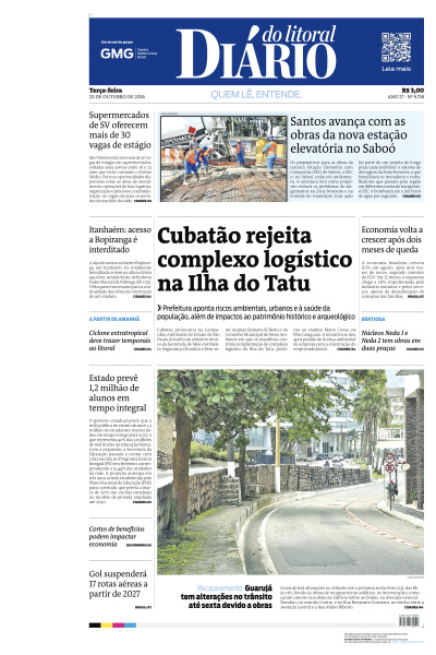Diário do Litoral - Edição de 20 de Outubro de 2026