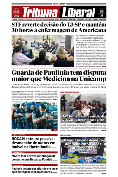 Tribuna Liberal - Edição de 21 de Outubro de 2026