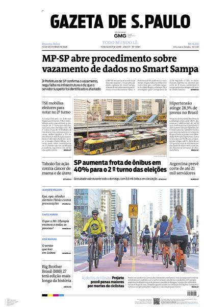 Gazeta de S. Paulo - Edição de 21 de Outubro de 2026