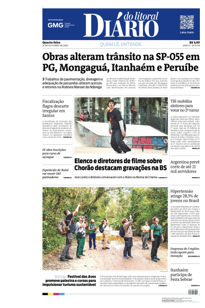 Diário do Litoral - Edição de 21 de Outubro de 2026