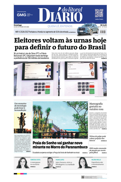 Diário do Litoral – Edição de 25 de outubro de 2026