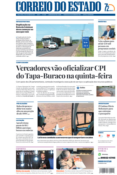 Correio do Estado - Edição de 27 de Outubro de 2026